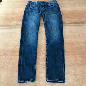 Hudson Collin Flap Pocket Skinny Ankle Jeans Women 26 Blue Mid Rise Stretch